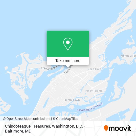 Mapa de Chincoteague Treasures