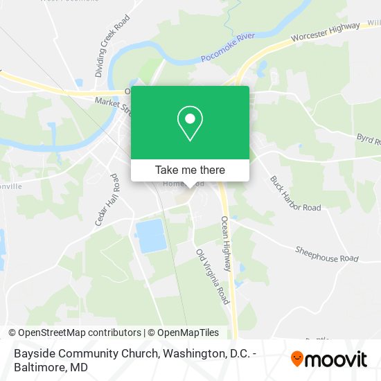 Bayside Community Church map