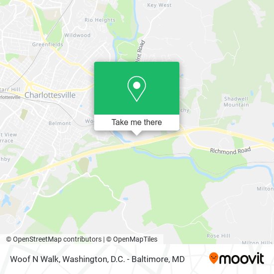 Woof N Walk map