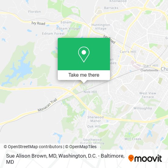 Sue Alison Brown, MD map