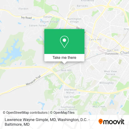 Lawrence Wayne Gimple, MD map