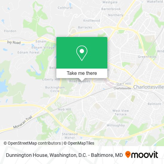 Mapa de Dunnington House