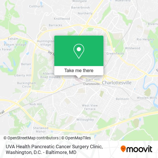 UVA Health Pancreatic Cancer Surgery Clinic map