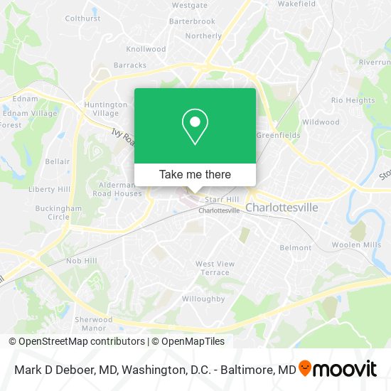Mark D Deboer, MD map