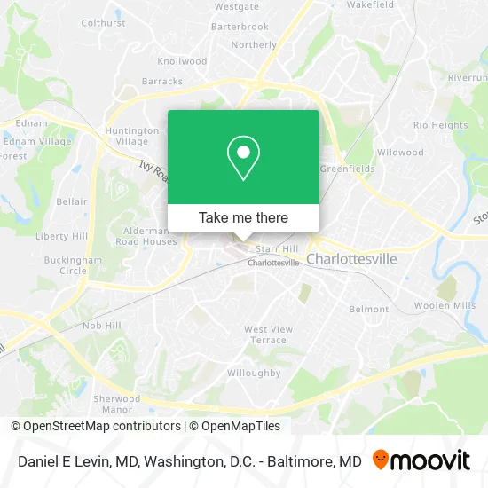 Daniel E Levin, MD map