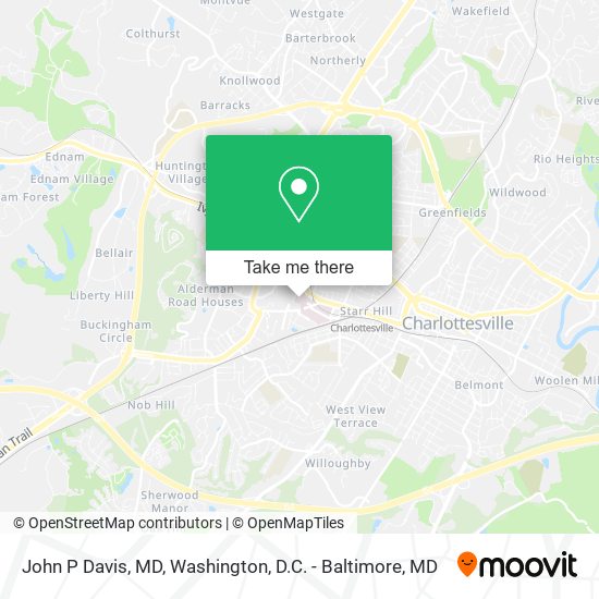 John P Davis, MD map
