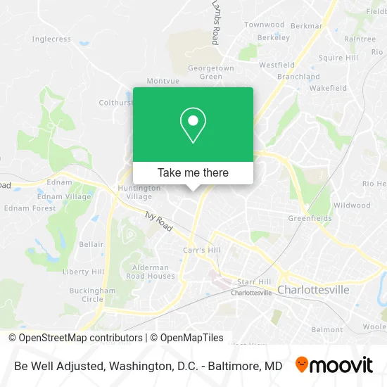 Be Well Adjusted map