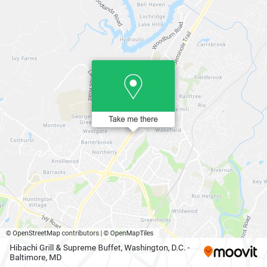 Mapa de Hibachi Grill & Supreme Buffet