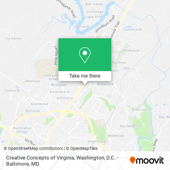 Creative Concepts of Virginia map