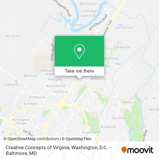 Mapa de Creative Concepts of Virginia