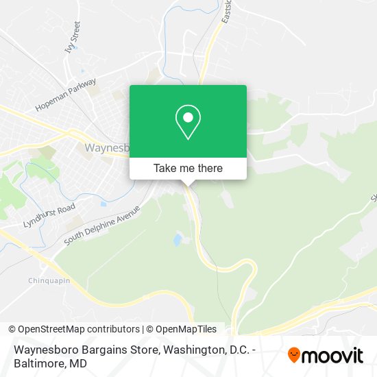 Mapa de Waynesboro Bargains Store
