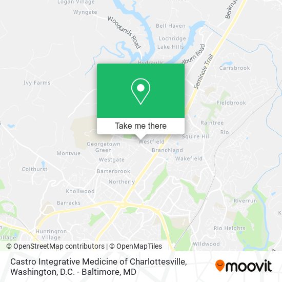 Mapa de Castro Integrative Medicine of Charlottesville