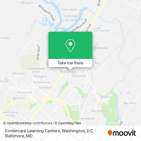 Kindercare Learning Centers map
