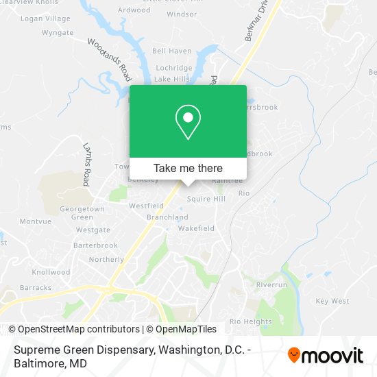 Supreme Green Dispensary map