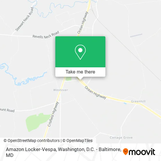 Amazon Locker-Vespa map