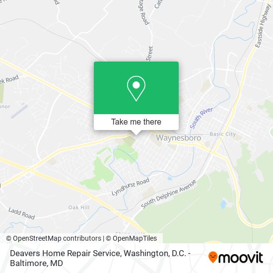 Deavers Home Repair Service map