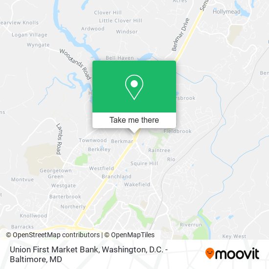 Mapa de Union First Market Bank