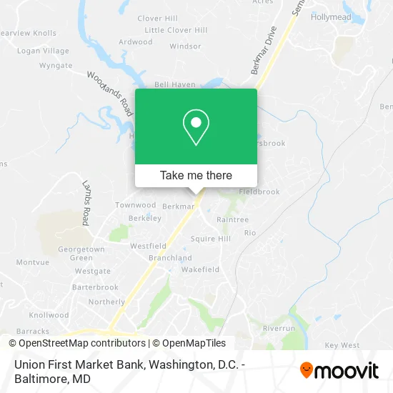 Union First Market Bank map