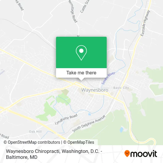 Waynesboro Chiropracti map