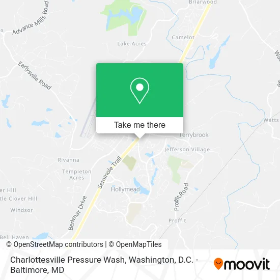 Charlottesville Pressure Wash map