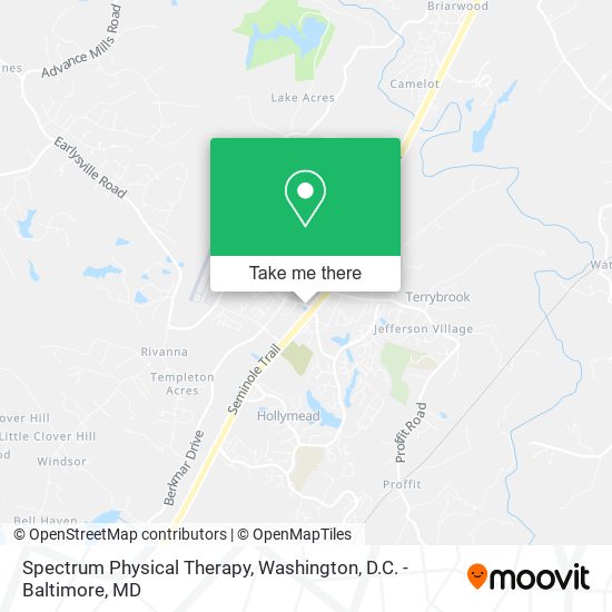 Mapa de Spectrum Physical Therapy
