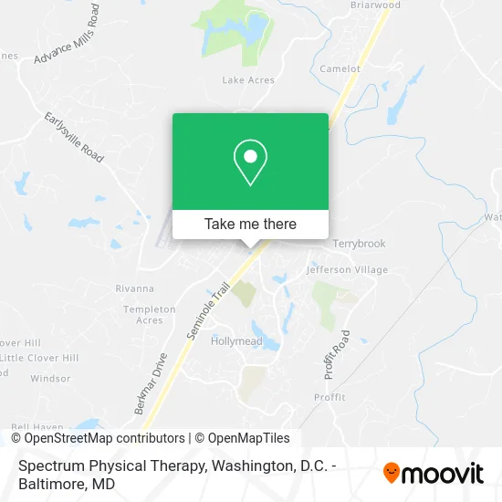 Spectrum Physical Therapy map