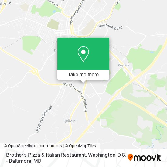 Brother's Pizza & Italian Restaurant map