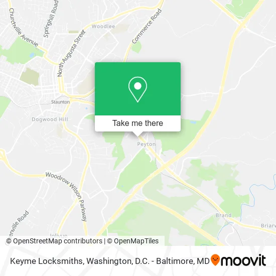 Keyme Locksmiths map