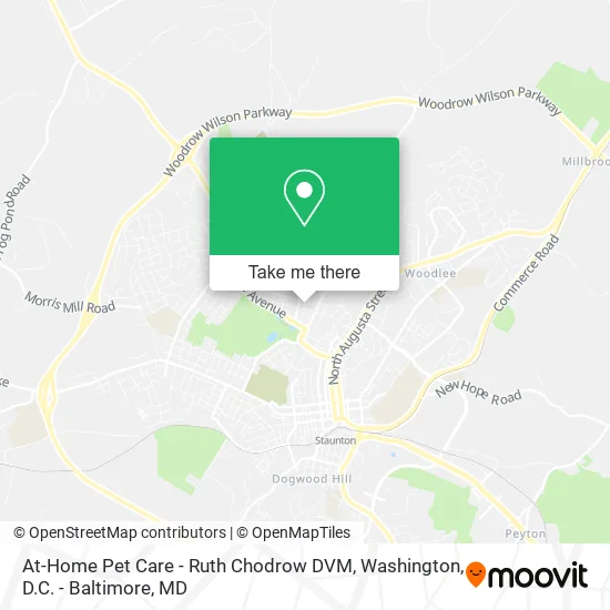 At-Home Pet Care - Ruth Chodrow DVM map