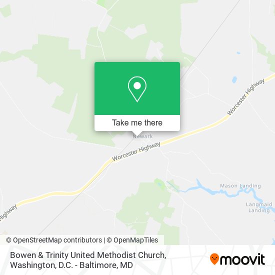 Bowen & Trinity United Methodist Church map