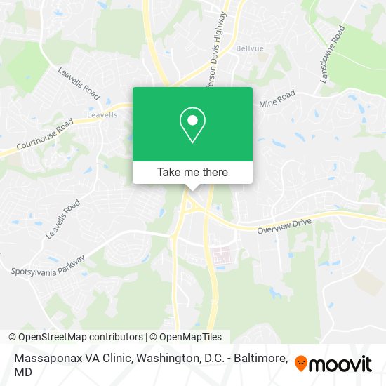 Massaponax VA Clinic map