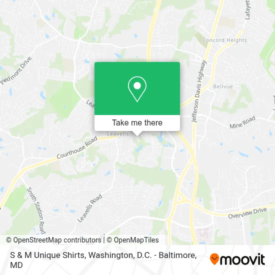 S & M Unique Shirts map