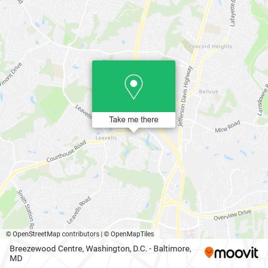Mapa de Breezewood Centre