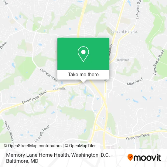 Memory Lane Home Health map