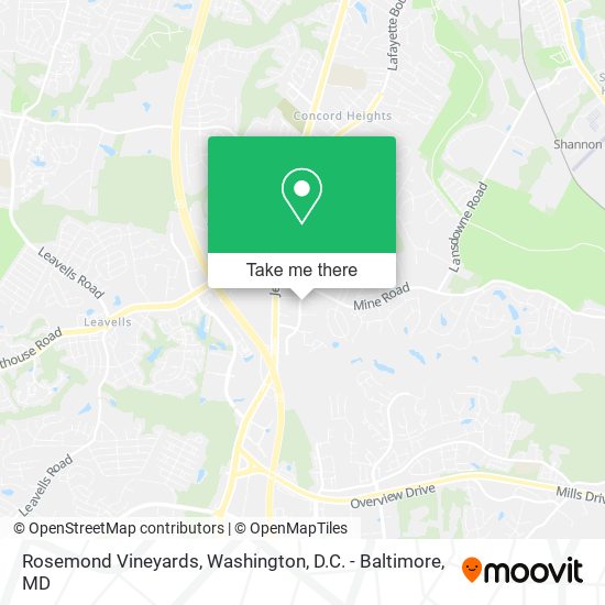 Rosemond Vineyards map