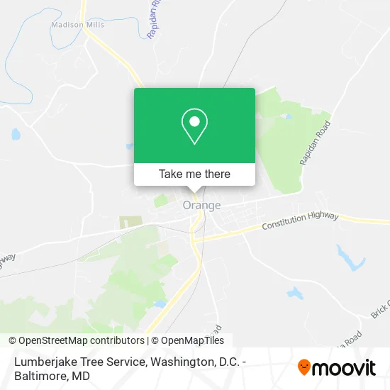Lumberjake Tree Service map