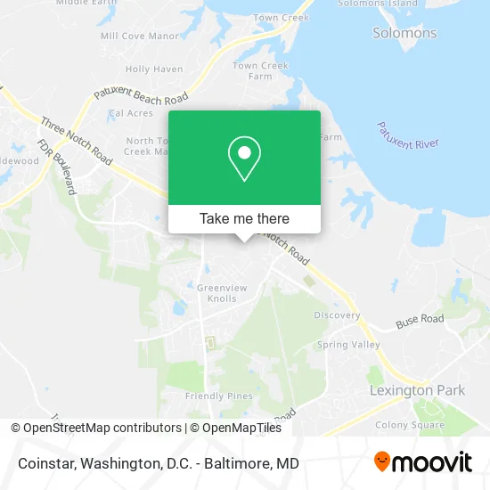 Coinstar map