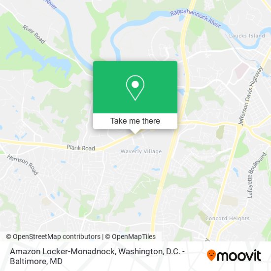 Amazon Locker-Monadnock map