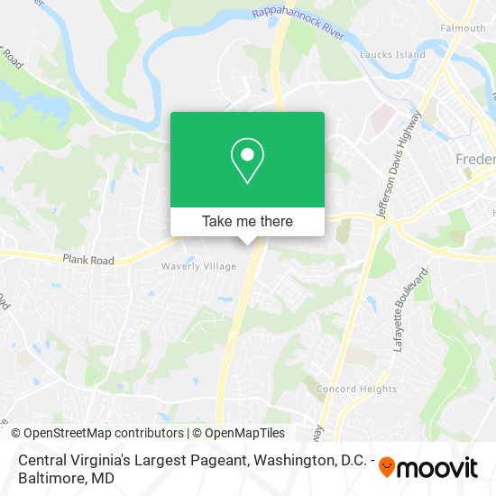 Mapa de Central Virginia's Largest Pageant