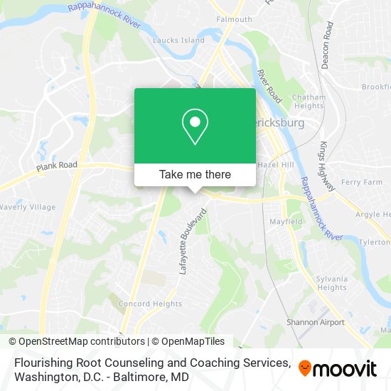 Flourishing Root Counseling and Coaching Services map