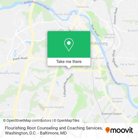 Mapa de Flourishing Root Counseling and Coaching Services