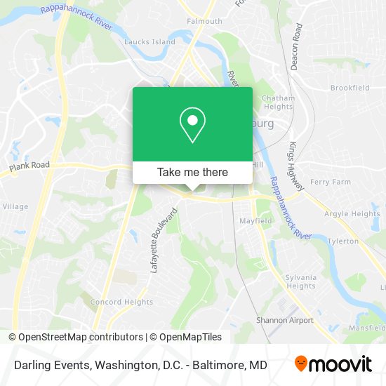 Darling Events map