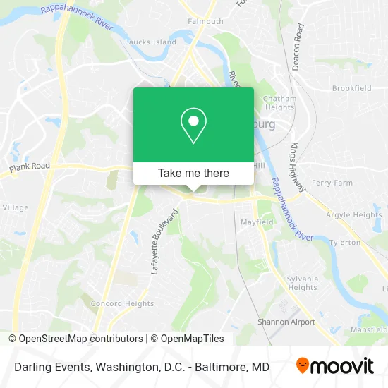 Darling Events map