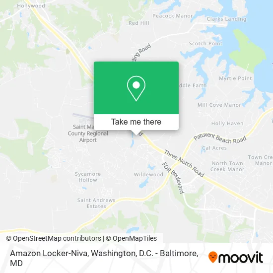 Amazon Locker-Niva map