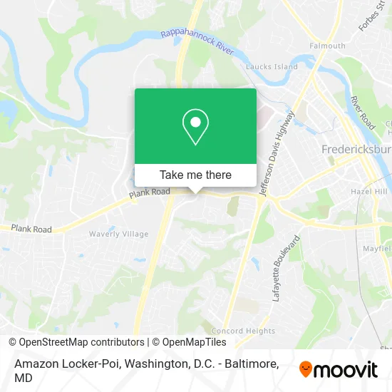 Amazon Locker-Poi map