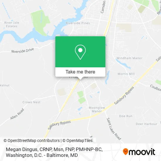 Megan Dingus, CRNP, Msn, FNP, PMHNP-BC map