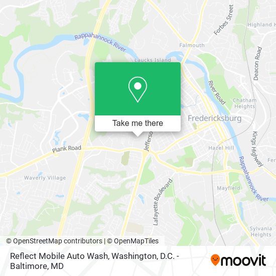 Reflect Mobile Auto Wash map