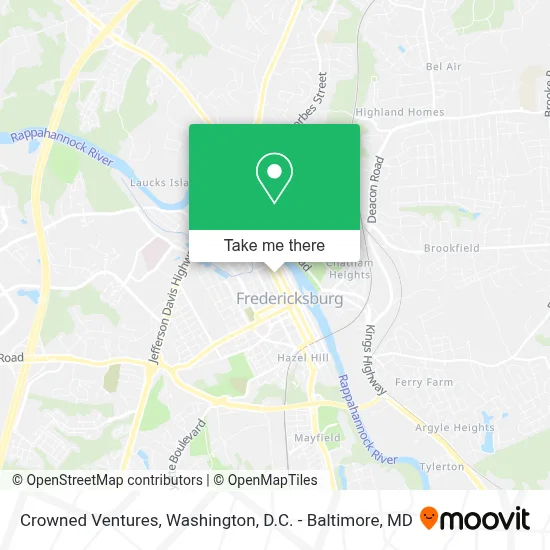 Crowned Ventures map