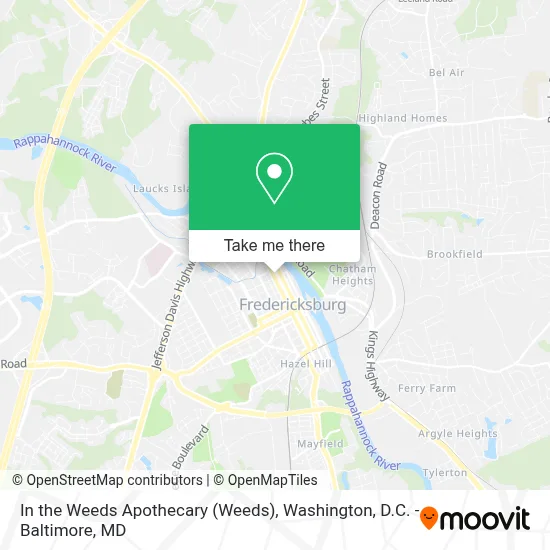 In the Weeds Apothecary map