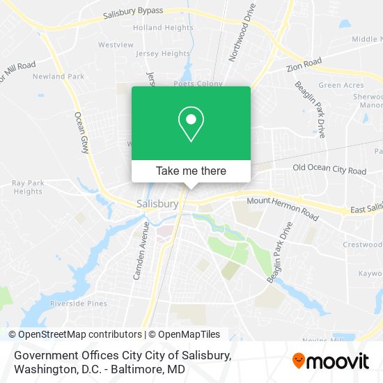 Government Offices City City of Salisbury map